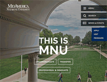 Tablet Screenshot of mnu.edu