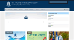Desktop Screenshot of mnu.edu.mv