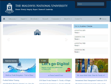 Tablet Screenshot of mnu.edu.mv